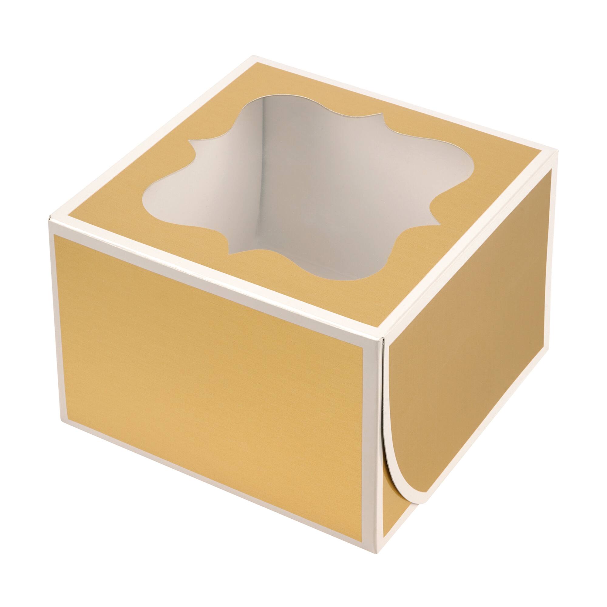 5" Gold Window Treat Boxes by Celebrate It®, 5ct.